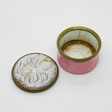 Georgian Bilston Enamel 'Virtue Prize and Vice Despise' Patch Box c1790 Antique