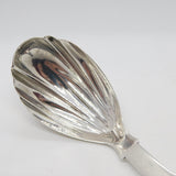 Victorian Sterling Silver Shell Pattern Tea Caddy Spoon Antique 1844 Exeter