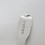 Victorian Sterling Silver Shell Pattern Tea Caddy Spoon Antique 1844 Exeter