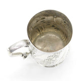 George III Sterling Silver Floral Pint Tankard Mug Antique 1761 London