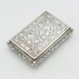18th Century Chinese Sterling Silver Floral Snuff Box Antique c1790s