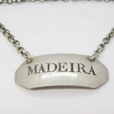 George III Sterling Silver Madeira Wine Decanter Label Antique 1798 London