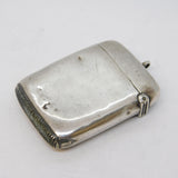 Victorian Sterling Silver Cambridge University Crest Vesta Case Antique 1898 Birmingham