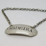 George III Sterling Silver Madeira Wine Decanter Label Antique 1798 London