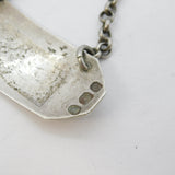 George III Sterling Silver Madeira Wine Decanter Label Antique 1798 London