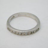 .950 Platinum & Diamond Set Half-Eternity Dress Ring Vintage London