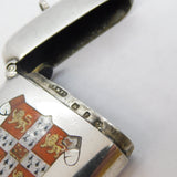 Victorian Sterling Silver Cambridge University Crest Vesta Case Antique 1898 Birmingham