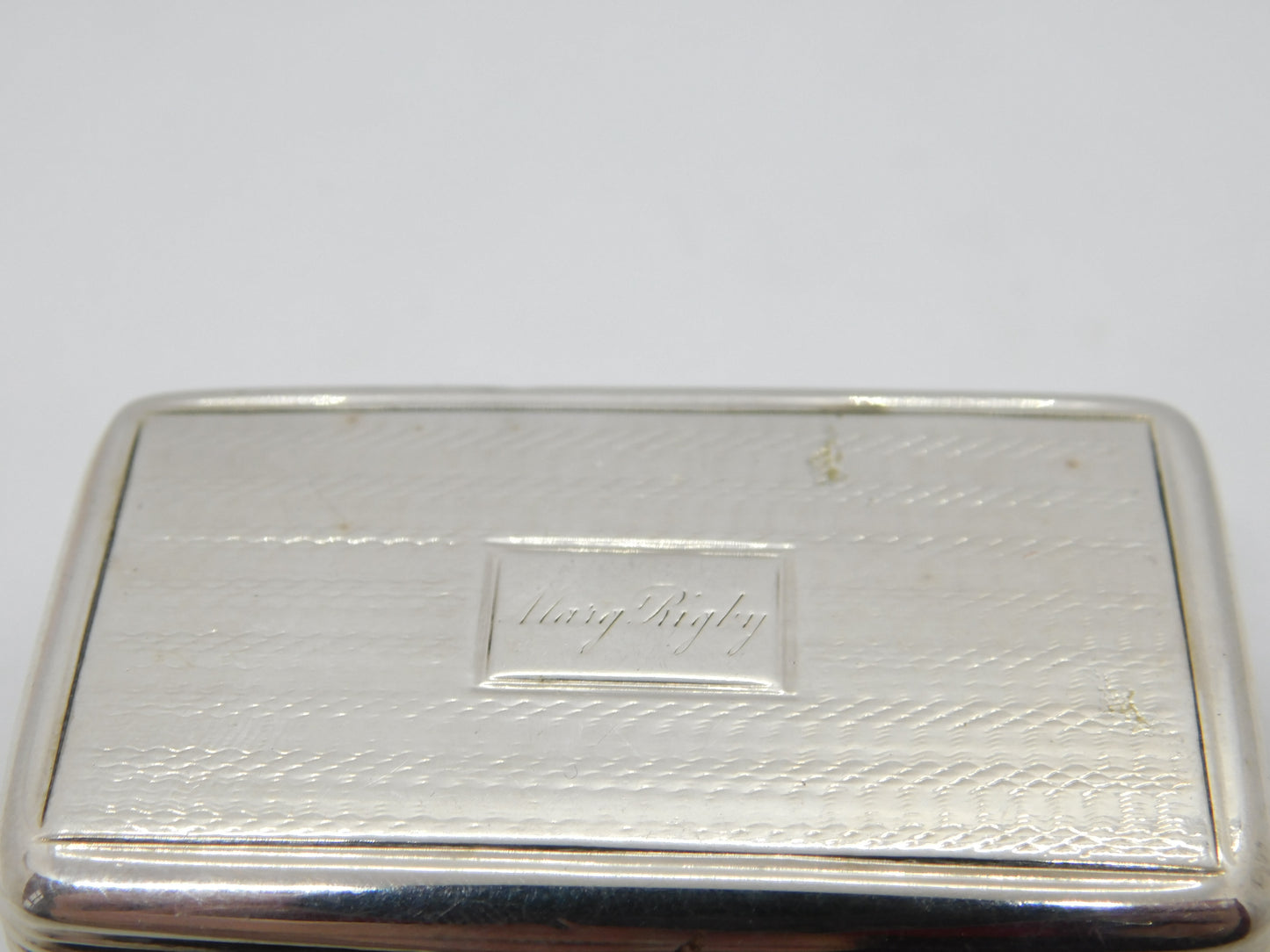 William IV Sterling Silver Snuff Box Antique 1832 Birmingham Thomas Spicer