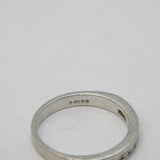 .950 Platinum & Diamond Set Half-Eternity Dress Ring Vintage London