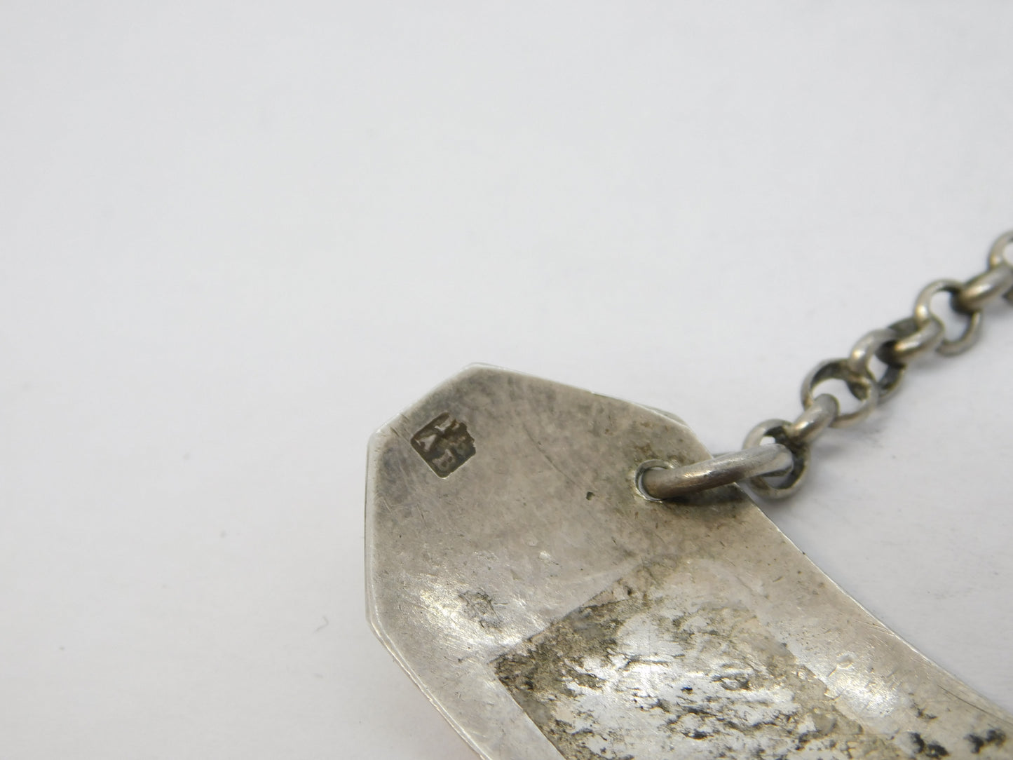 George III Sterling Silver Madeira Wine Decanter Label Antique 1798 London
