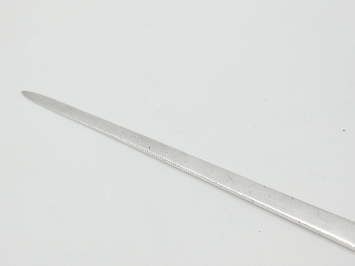 Georgian Sterling Silver Lion Crest Meat Skewer 1802 London Bateman Antique