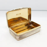 William IV Sterling Silver Snuff Box Antique 1832 Birmingham Thomas Spicer