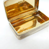 William IV Sterling Silver Snuff Box Antique 1832 Birmingham Thomas Spicer