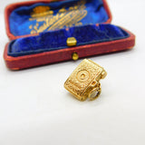 Photograph Camera English 9ct Yellow Gold Charm or Pendant Vintage 1972