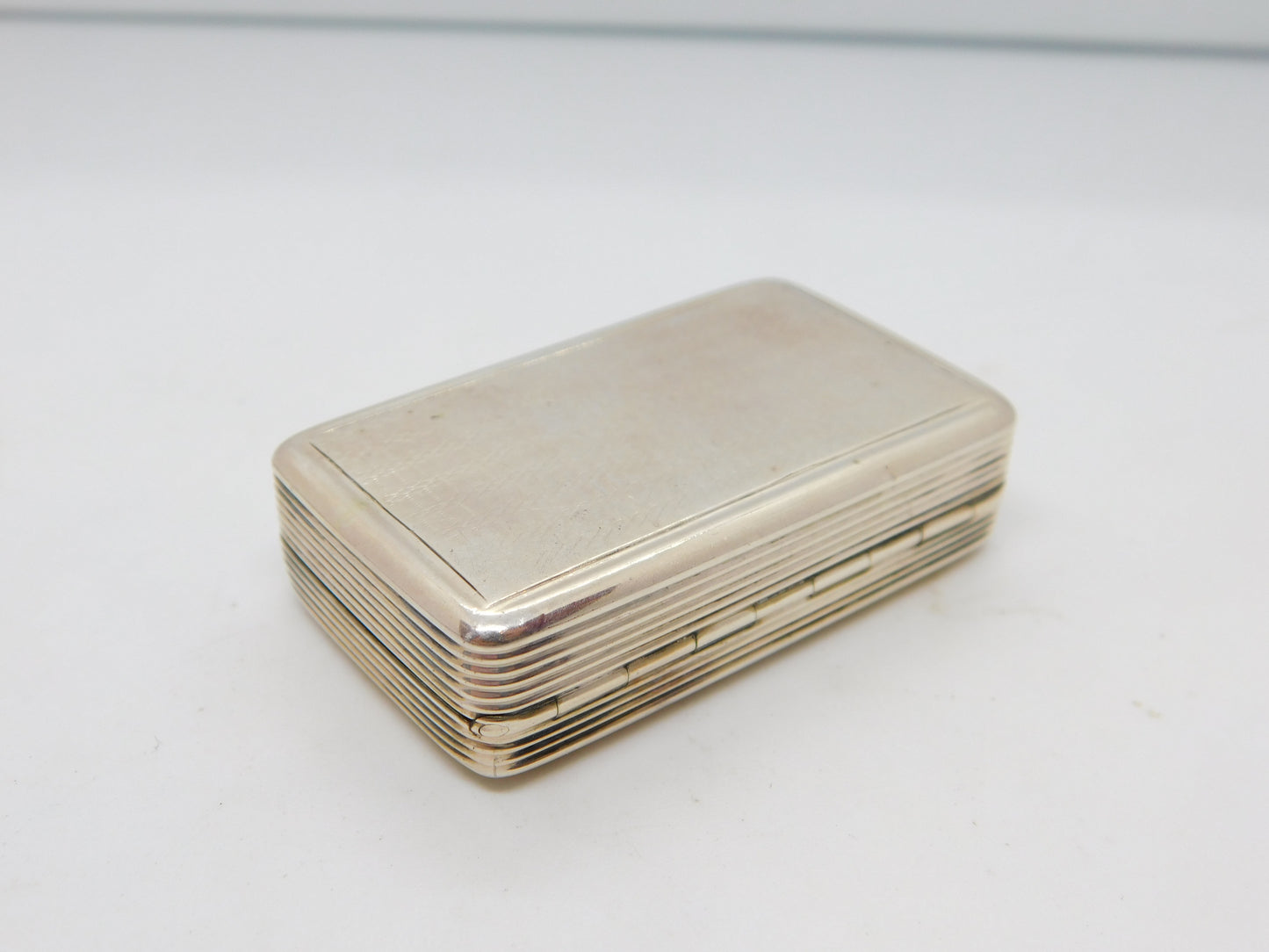 William IV Sterling Silver Snuff Box Antique 1832 Birmingham Thomas Spicer