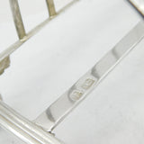 Early Victorian Sterling Silver Six-Part Toast Rack Antique 1839 Sheffield