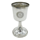 George II Sterling Silver 'IHS' Communion Wine Chalice Antique 1758 London