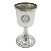 George II Sterling Silver 'IHS' Communion Wine Chalice Antique 1758 London