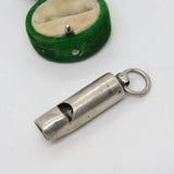Edwardian Sterling Silver Whistle Fob Pendant Antique 1906 Birmingham