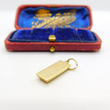Bullion Bar 9ct Yellow Gold Ingot Pendant or Charm Vintage 1979 London