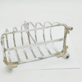 Early Victorian Sterling Silver Six-Part Toast Rack Antique 1839 Sheffield