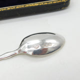 Boxed Set of Six Sterling Silver Apostle Terminal Teaspoons 1924 Sheffield
