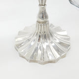 Pair of Large Mexican Cast Sterling Silver Candelabras Juvento Lopez Reyes 2.51kg Mexico City c1930