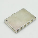 Sterling Silver, Yellow-Black Enamel, Marcasite Ladies Cigarette Case Antique 1930 London