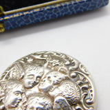 Victorian Sterling Silver Miniature Chatelaine Mirror Fob Antique 1899 Birmingham