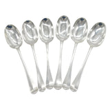 Queen Anne Set of Six Britannia Standard Silver Tablespoons Antique 1711 London John Ladyman