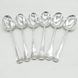 Queen Anne Set of Six Britannia Standard Silver Tablespoons Antique 1711 London John Ladyman