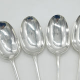Queen Anne Set of Six Britannia Standard Silver Tablespoons Antique 1711 London John Ladyman
