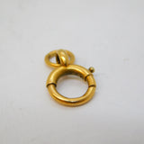 Victorian 18ct Yellow Gold Bolt Ring Clasp Findings Antique c1890
