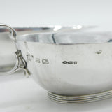 Pair of Sterling Silver Elongated Sauce Boats Antique 1934 Birmingham Art Deco