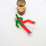 Lea Stein Paris Marked Disco Dancer Brooch Pin Vintage c1960