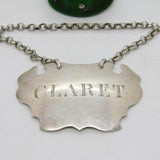 Victorian Sterling Silver Claret Wine Decanter Label Antique 1848 London