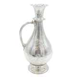 Victorian Large Sterling Silver Floral Decorated Wine Ewer Antique 1861 London