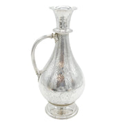 Victorian Large Sterling Silver Floral Decorated Wine Ewer Antique 1861 London