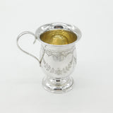Edwardian Sterling Silver 'Audrey' Christening Mug 1902 Birmingham Antique
