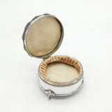 Sterling Silver Floral Shaped Jewellery Box Antique 1939 Birmingham Art Deco