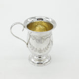 Edwardian Sterling Silver 'Audrey' Christening Mug 1902 Birmingham Antique