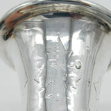 Victorian Large Sterling Silver Floral Decorated Wine Ewer Antique 1861 London