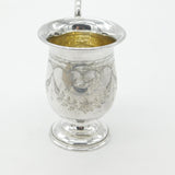 Edwardian Sterling Silver 'Audrey' Christening Mug 1902 Birmingham Antique