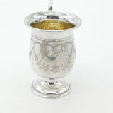 Edwardian Sterling Silver 'Audrey' Christening Mug 1902 Birmingham Antique
