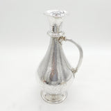 Victorian Large Sterling Silver Floral Decorated Wine Ewer Antique 1861 London