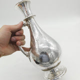 Victorian Large Sterling Silver Floral Decorated Wine Ewer Antique 1861 London