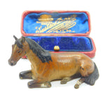 Victorian Cold Painted Vienna Bronze Sitting Horse Or Foal Sculpture Antique c1860