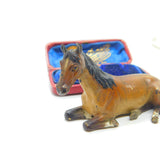Victorian Cold Painted Vienna Bronze Sitting Horse Or Foal Sculpture Antique c1860