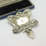 Art Nouveau Sterling Silver Sewing Chatelaine Clip Antique 1903 Levi & Salaman