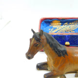 Victorian Cold Painted Vienna Bronze Sitting Horse Or Foal Sculpture Antique c1860